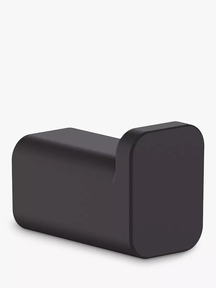 Wall-Mounted Bath Towel Hook with Metal Construction and Concealed Attachment
