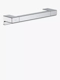 Wall-Mounted Bathroom Grab Rail in Matt Black with Metal Support