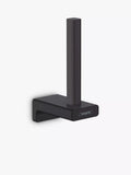 Hansgrohe vertical wall-mounted toilet roll holder in matt black, UK version