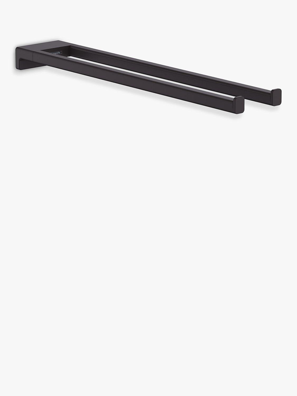 Hansgrohe AddStoris wall-mounted twin towel rail, UK version