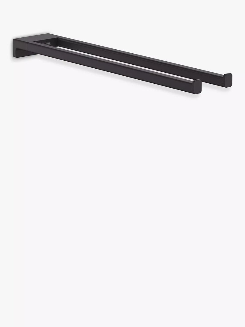 Hansgrohe AddStoris wall-mounted twin towel rail, UK version