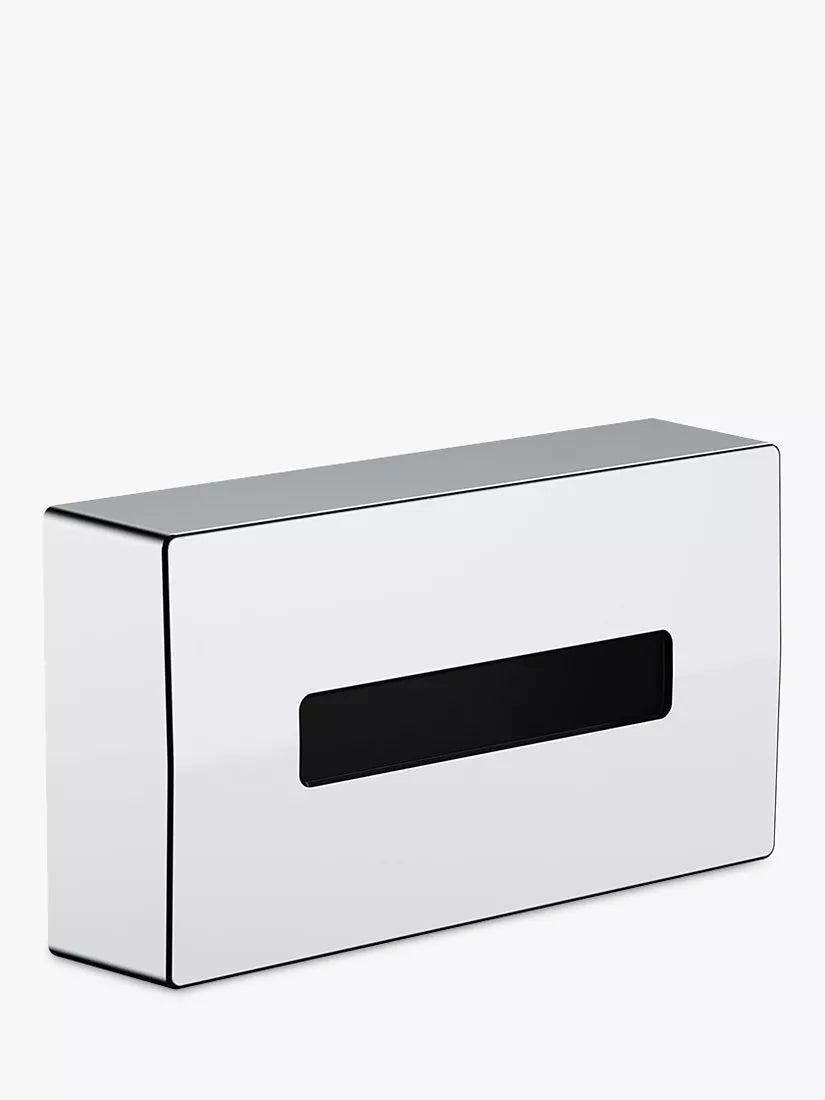 Hansgrohe wall-mounted tissue box with modern minimalist design, UK version
