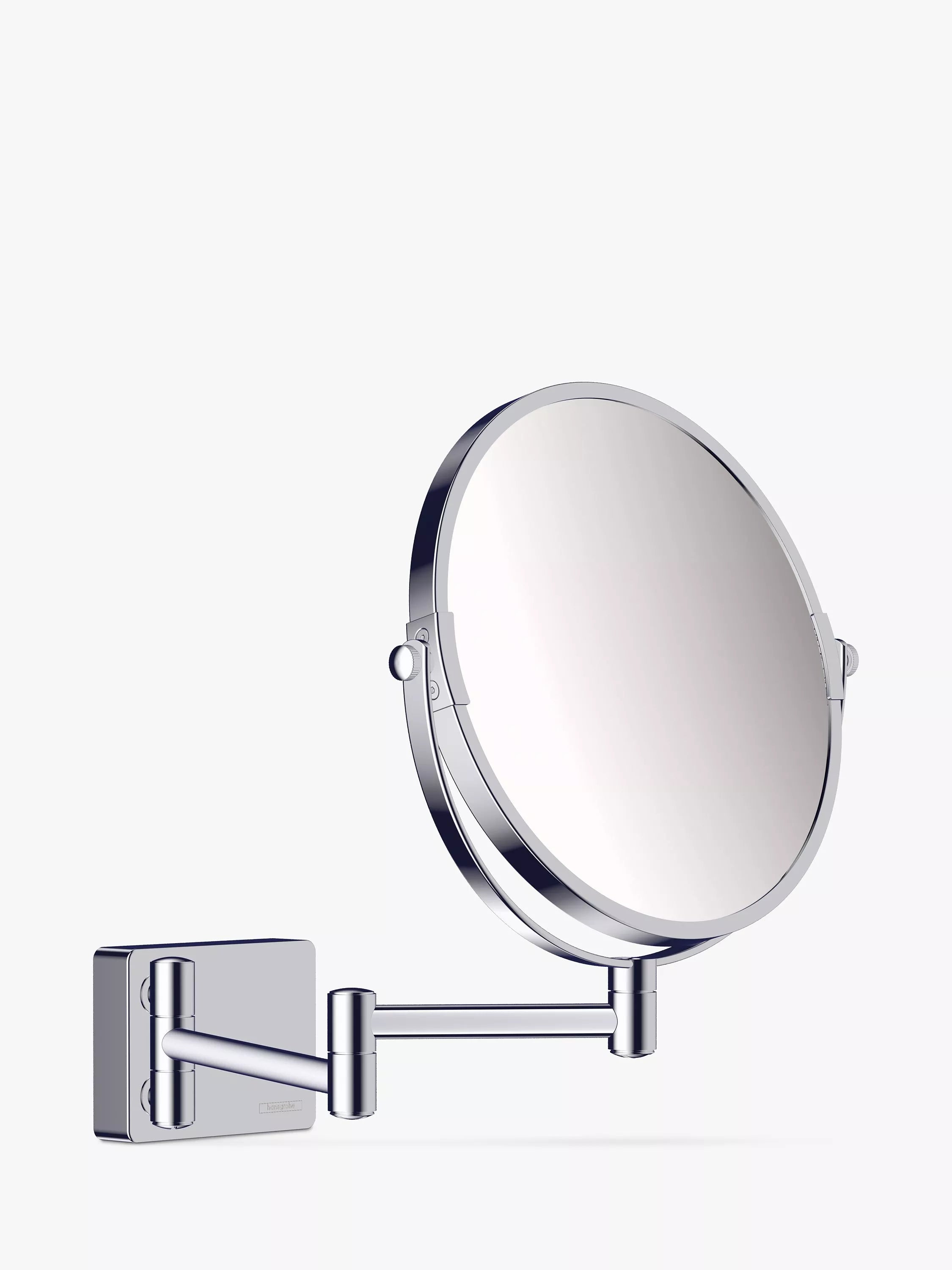 Wall-Mounted Magnifying Shaving Mirror with Swivel Function and Triple Magnification