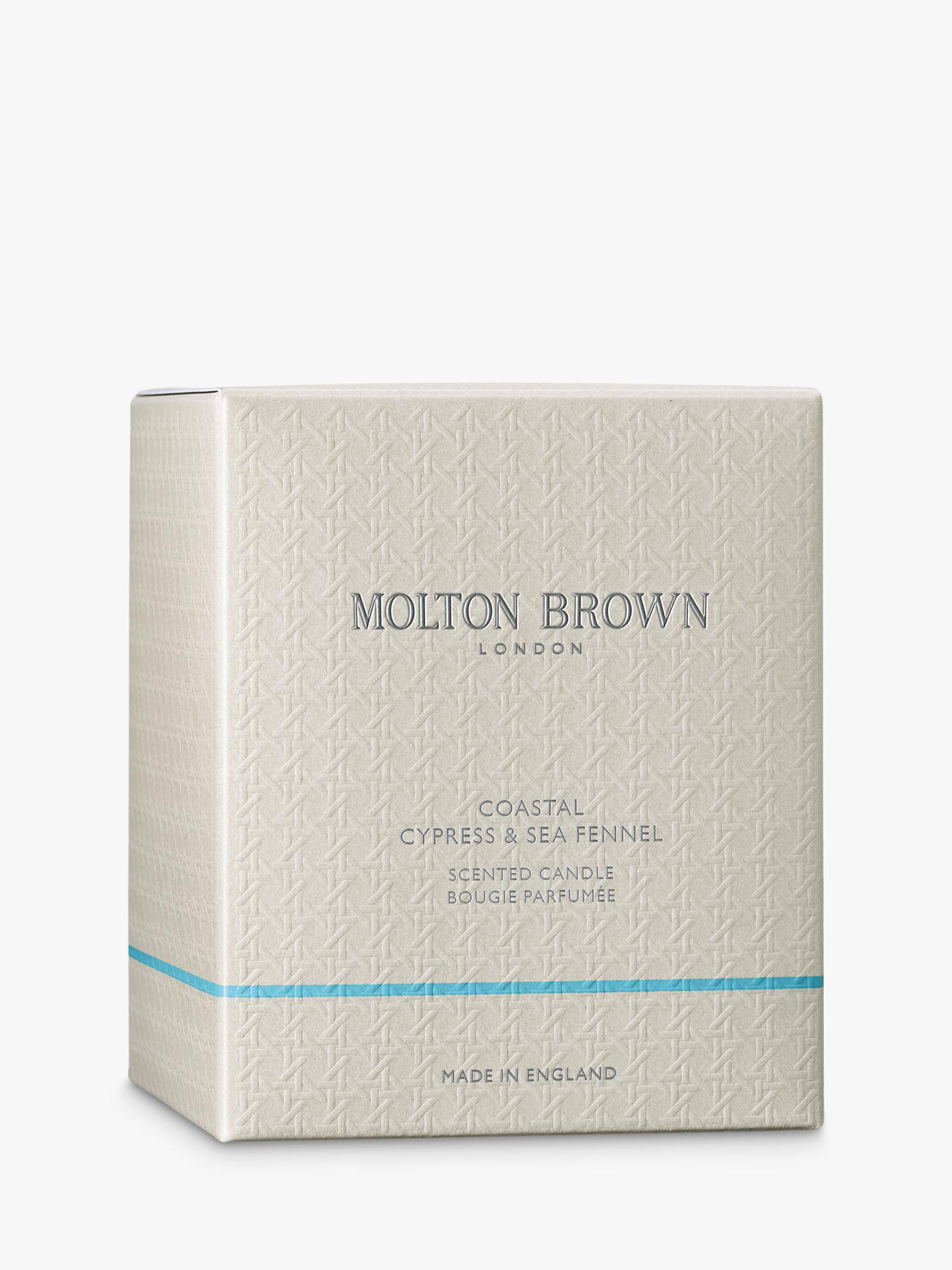 Molton Brown Coastal Cypress and Sea Fennel scented candle 190g - British product