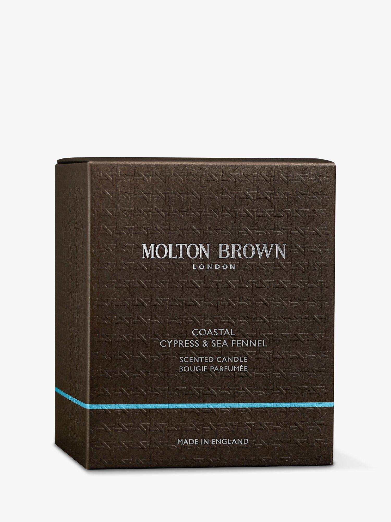 Molton Brown Coastal Cypress and Sea Fennel scented candle 190g - British product