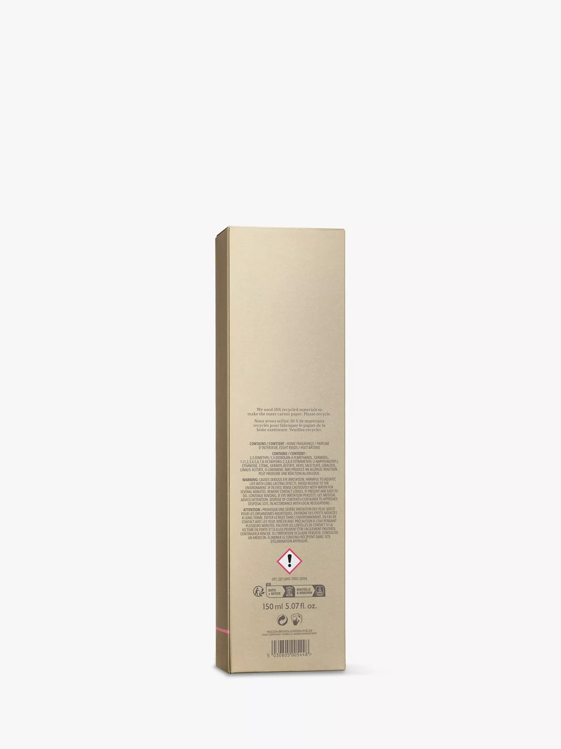 Molton Brown aroma reeds refill rhubarb and rose 150ml - British product