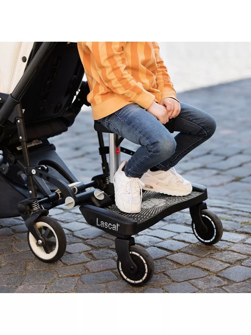 Lascal BuggyBoard Saddle in grey, UK version