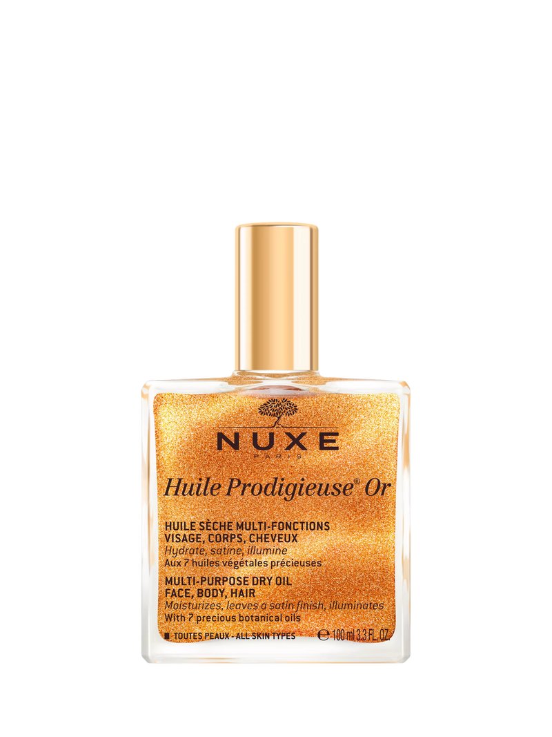 NUXE Huile Prodigieuse® Or Golden Shimmer Multi-Purpose Dry Oil for Face, Body and Hair