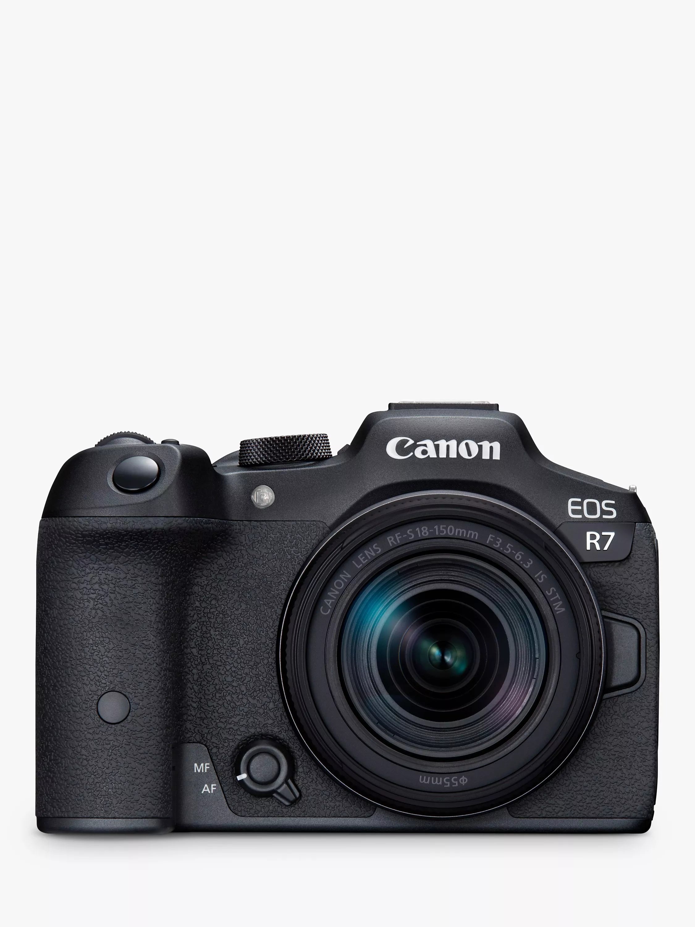 Canon EOS R7 mirrorless camera with 18-150mm zoom lens, UK version