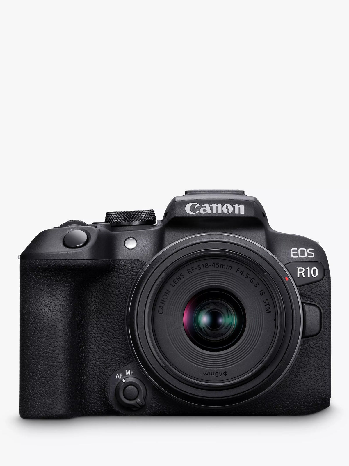 Canon EOS R10 mirrorless camera with 18-45mm lens (British brand)