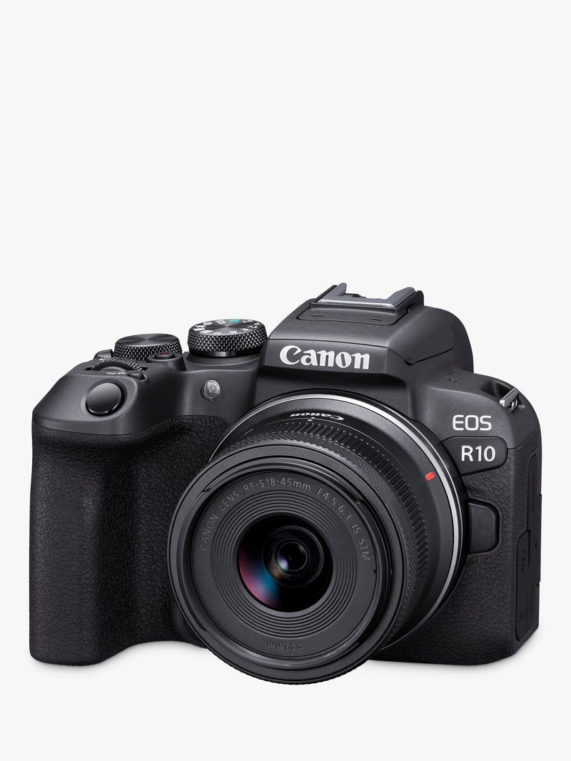 Canon EOS R10 mirrorless camera with 18-45mm lens (British brand)
