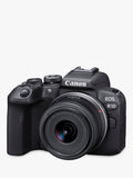 Canon EOS R10 mirrorless camera with 18-45mm lens (British brand)