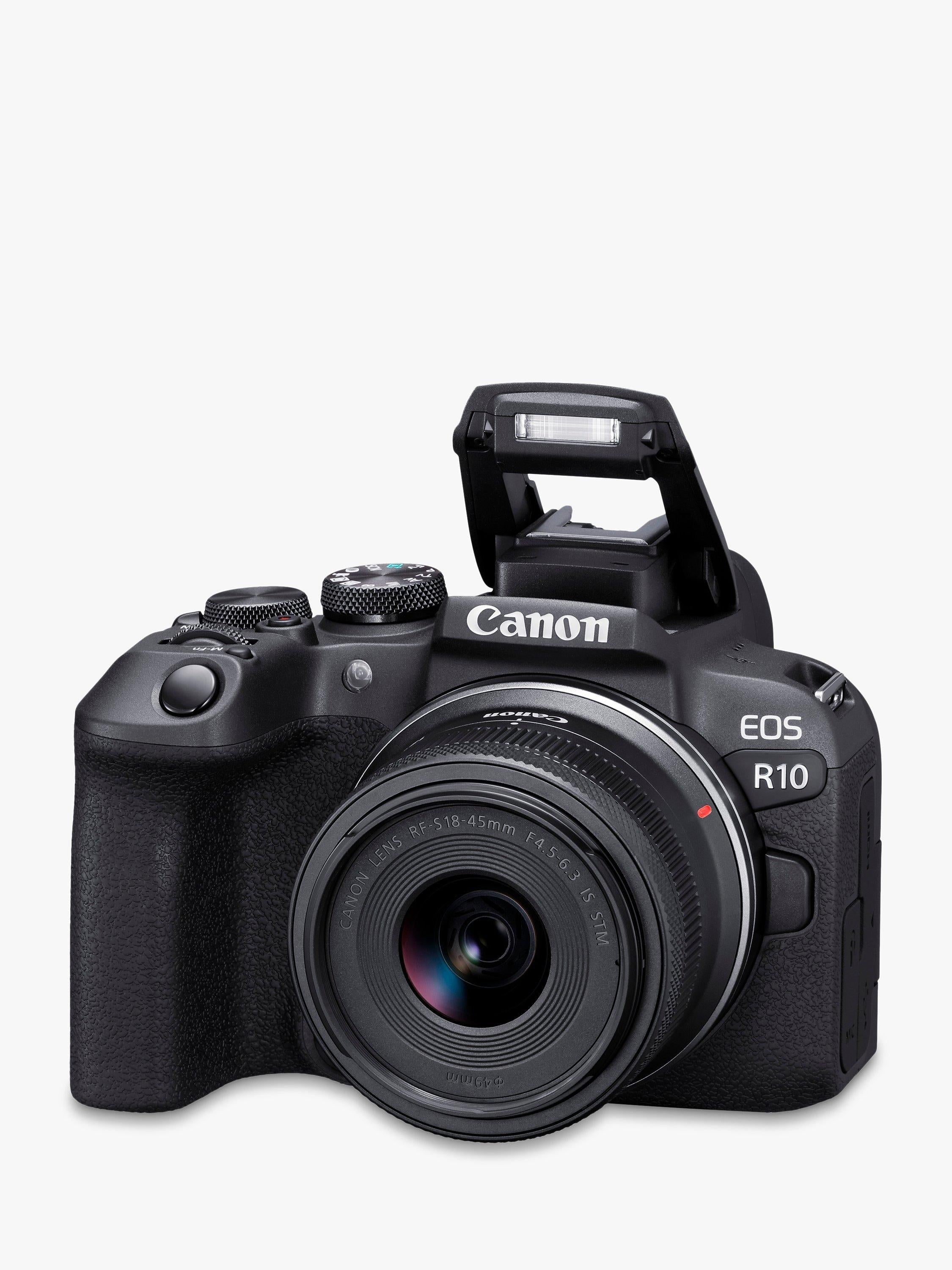 Canon EOS R10 mirrorless camera with 18-45mm lens (British brand)