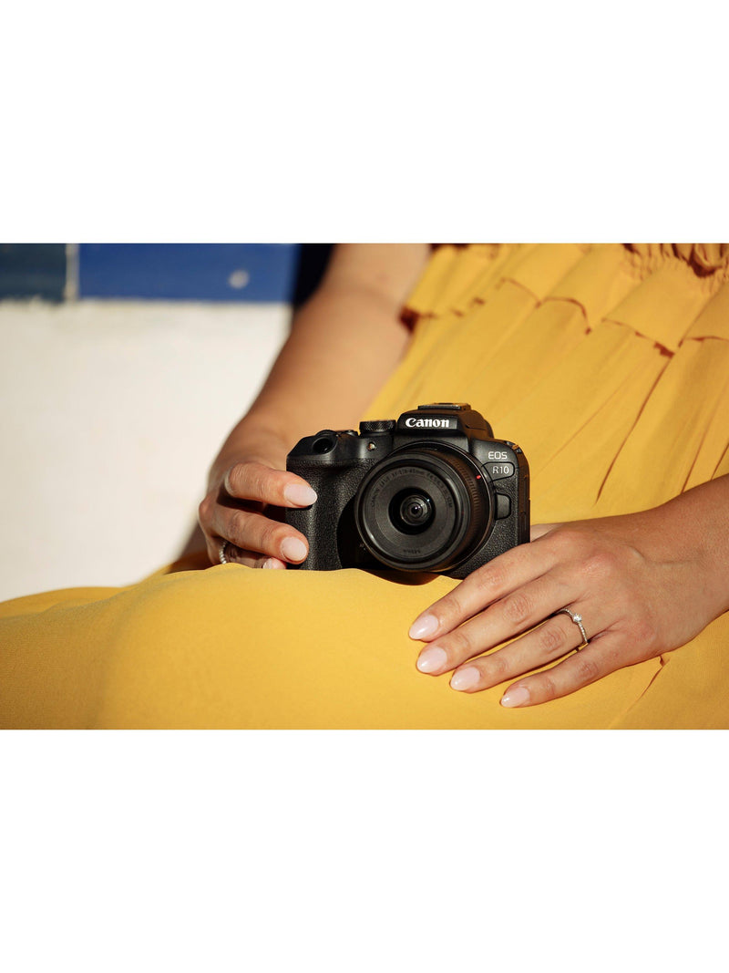 Canon EOS R10 mirrorless camera with 18-45mm lens (British brand)
