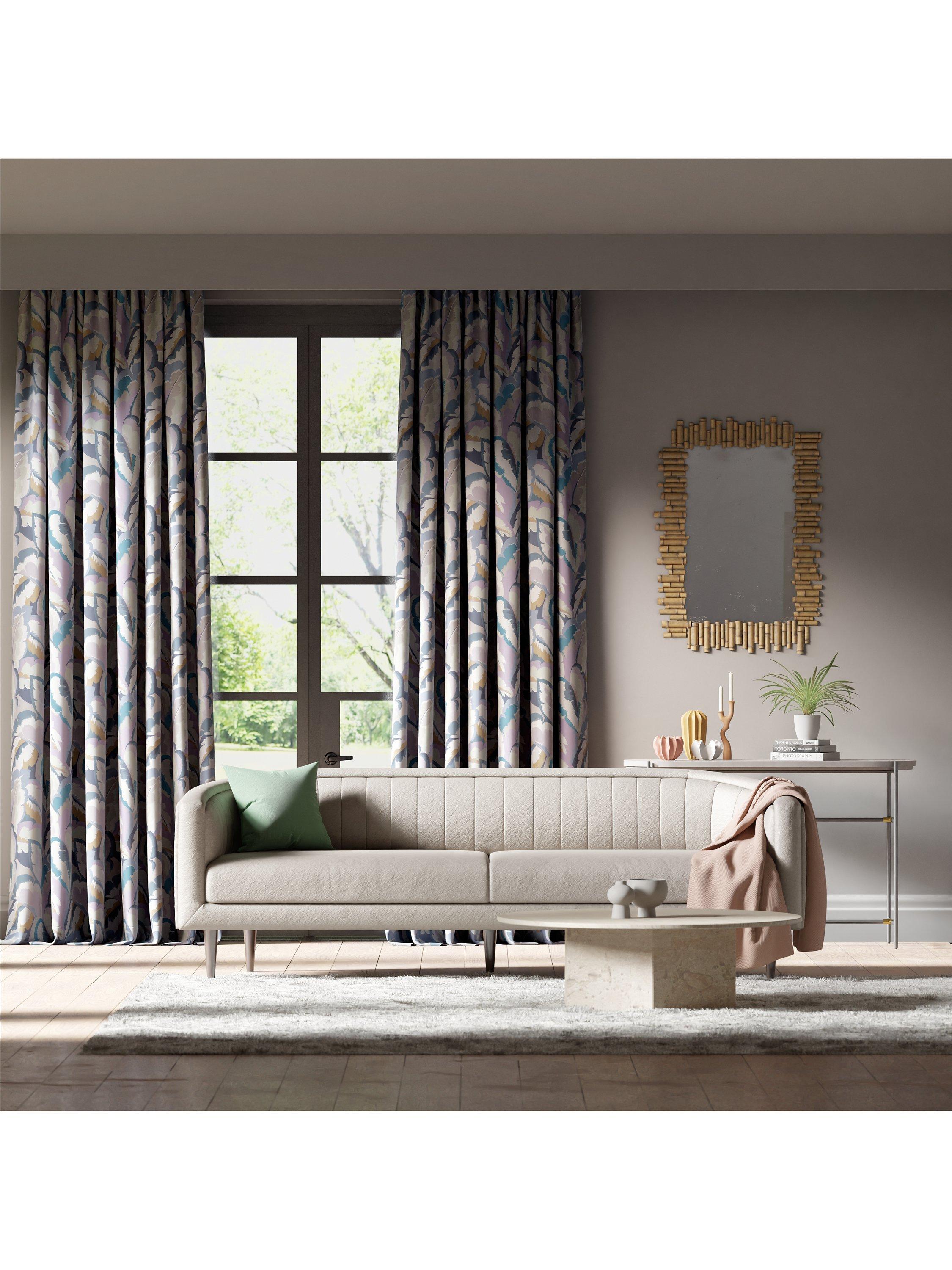Harlequin Calathea satin furnishing fabric (British brand)