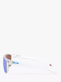Oakley Sylas rectangular sunglasses clear frame mirrored blue (British brand)