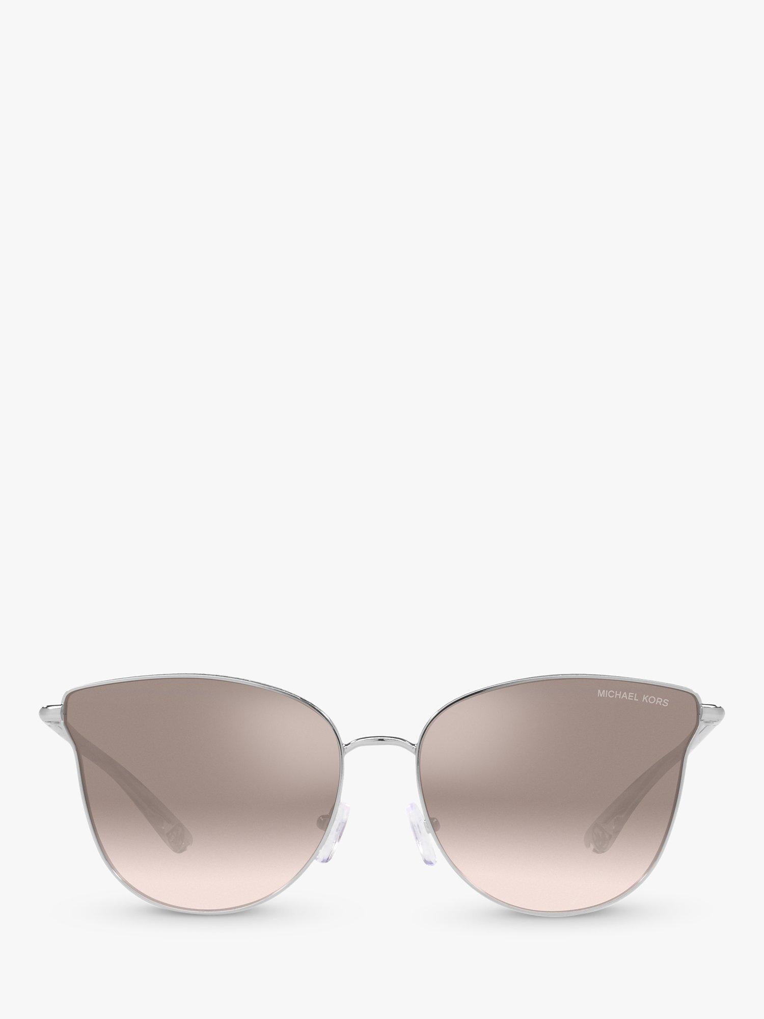 Michael Kors round sunglasses silver beige gradient UK version