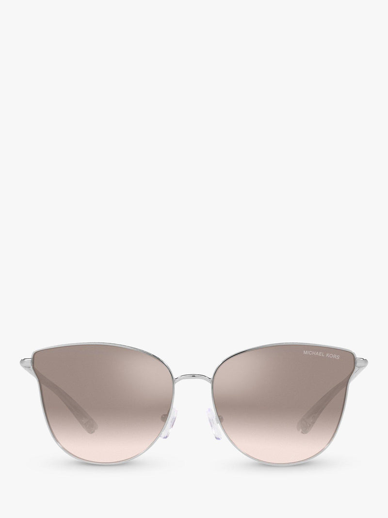 Michael Kors round sunglasses silver beige gradient UK version