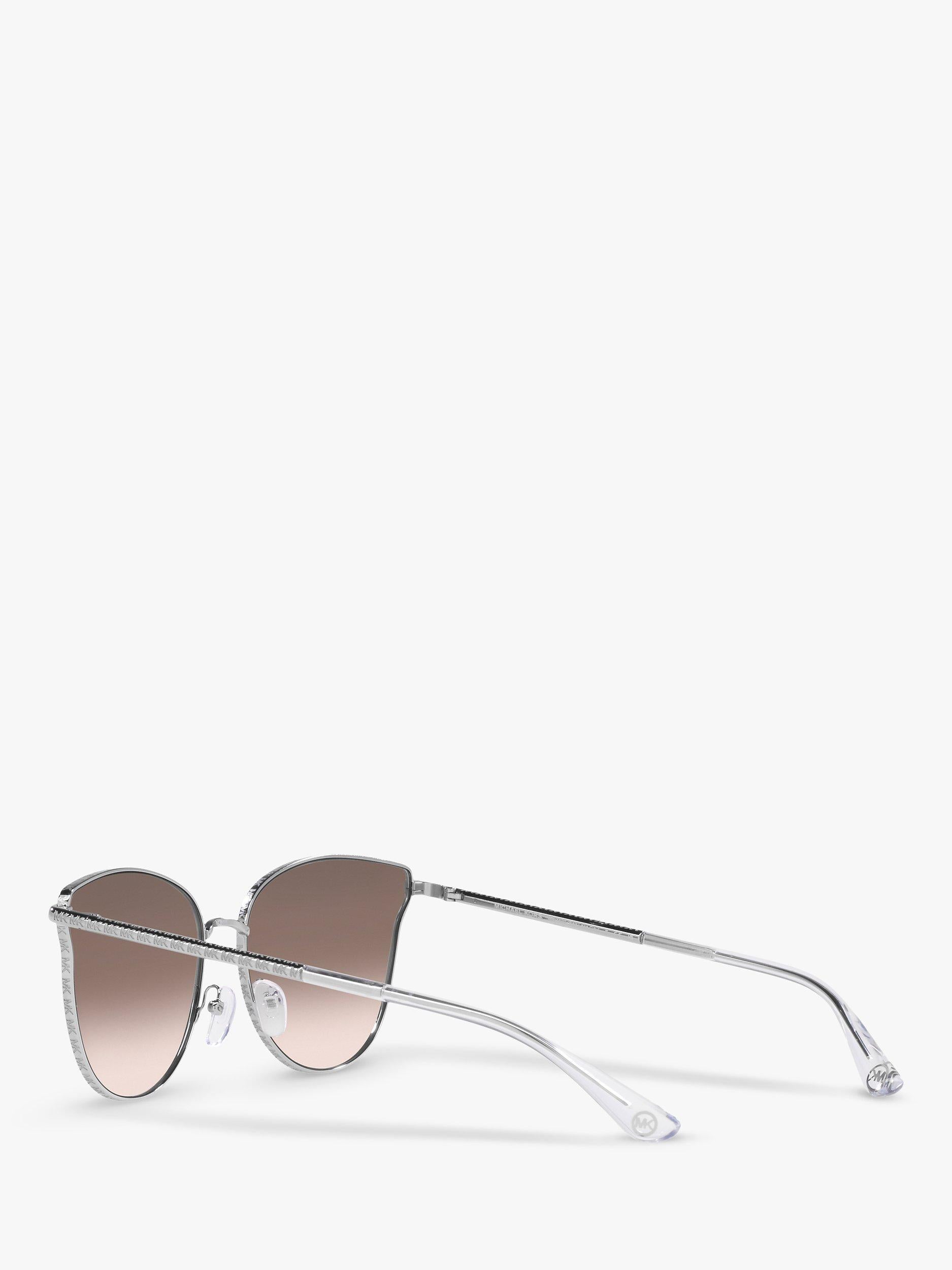 Michael Kors round sunglasses silver beige gradient UK version