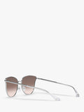 Michael Kors round sunglasses silver beige gradient UK version