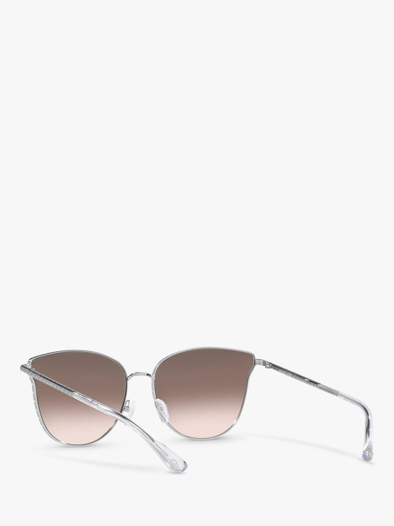 Michael Kors round sunglasses silver beige gradient UK version