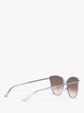 Michael Kors round sunglasses silver beige gradient UK version
