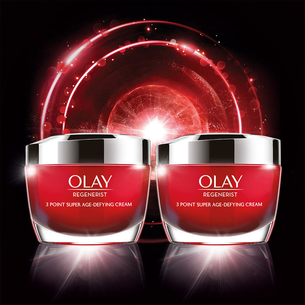 Olay Regenerist 3 Point Day Cream, 2 x 50ml