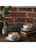 Royal Doulton cappuccino cup and saucer set assorted colours 4-piece (British brand)