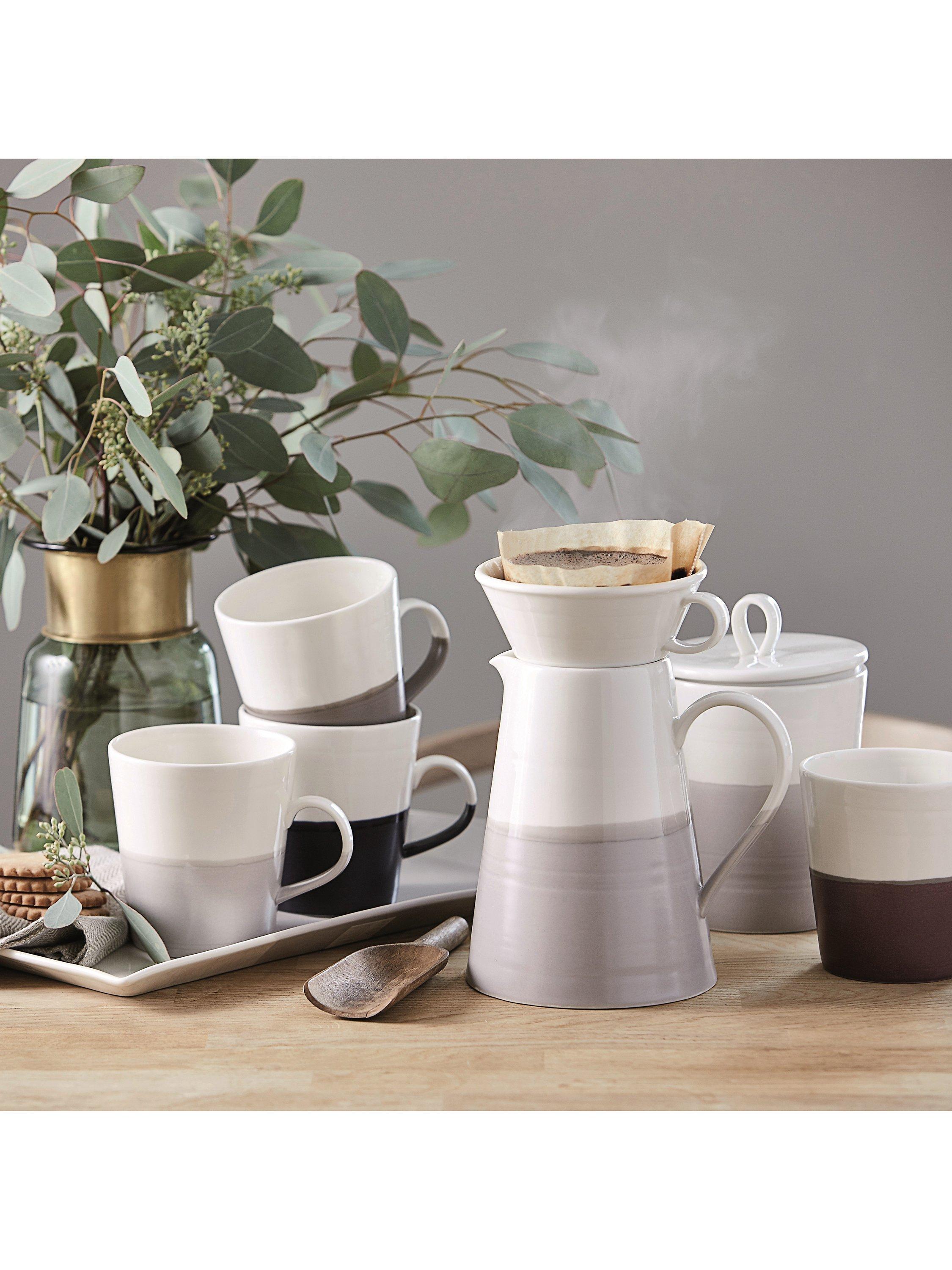 Royal Doulton porcelain grande mugs set of 4, 500ml assorted colors, imported from the UK