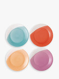 Royal Doulton porcelain side plates bright colours 23.5cm, imported from the UK