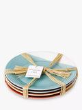 Royal Doulton porcelain side plates bright colours 23.5cm, imported from the UK