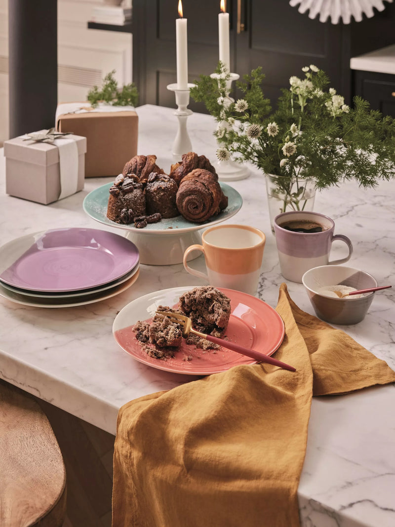 Royal Doulton porcelain side plates bright colours 23.5cm, imported from the UK