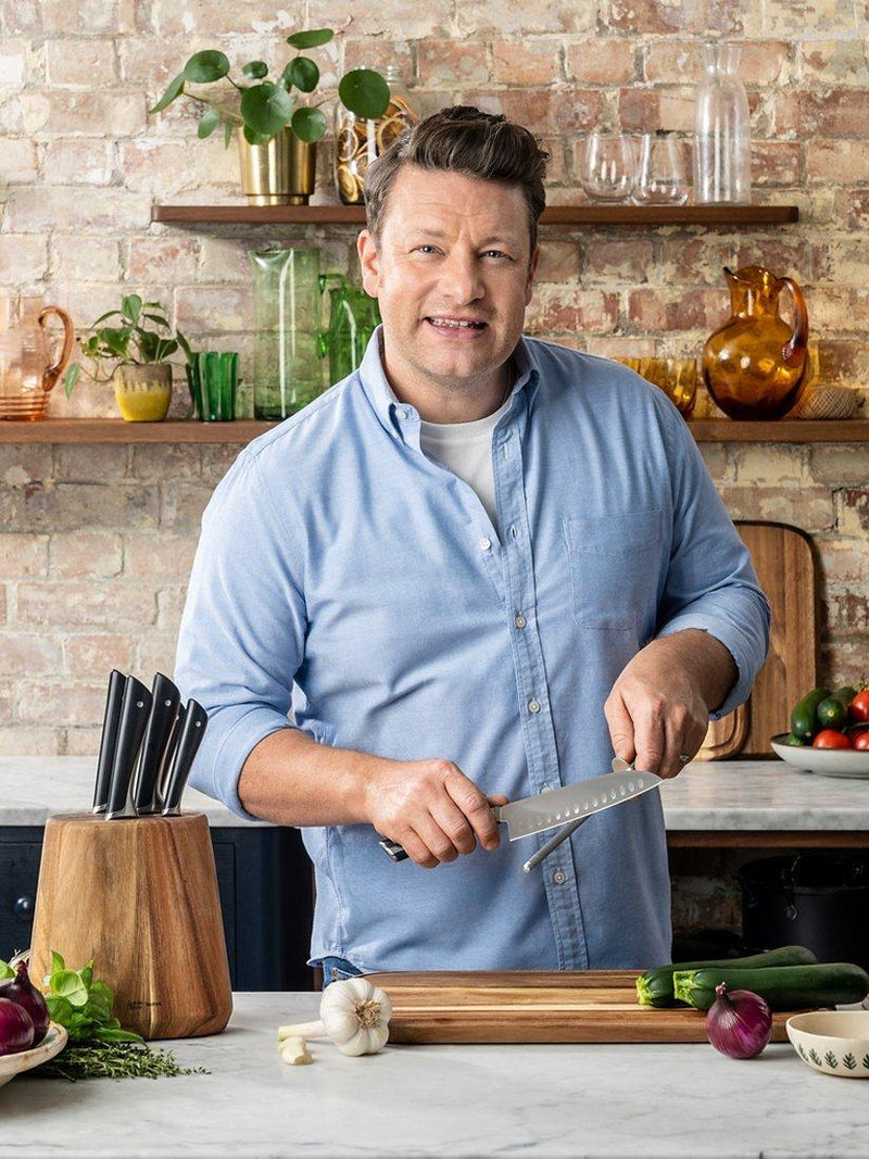 Jamie Oliver by Tefal Stainless Steel Santoku Knife, 16.5cm