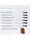 Jamie Oliver knife block set 6 piece, imported from the UK