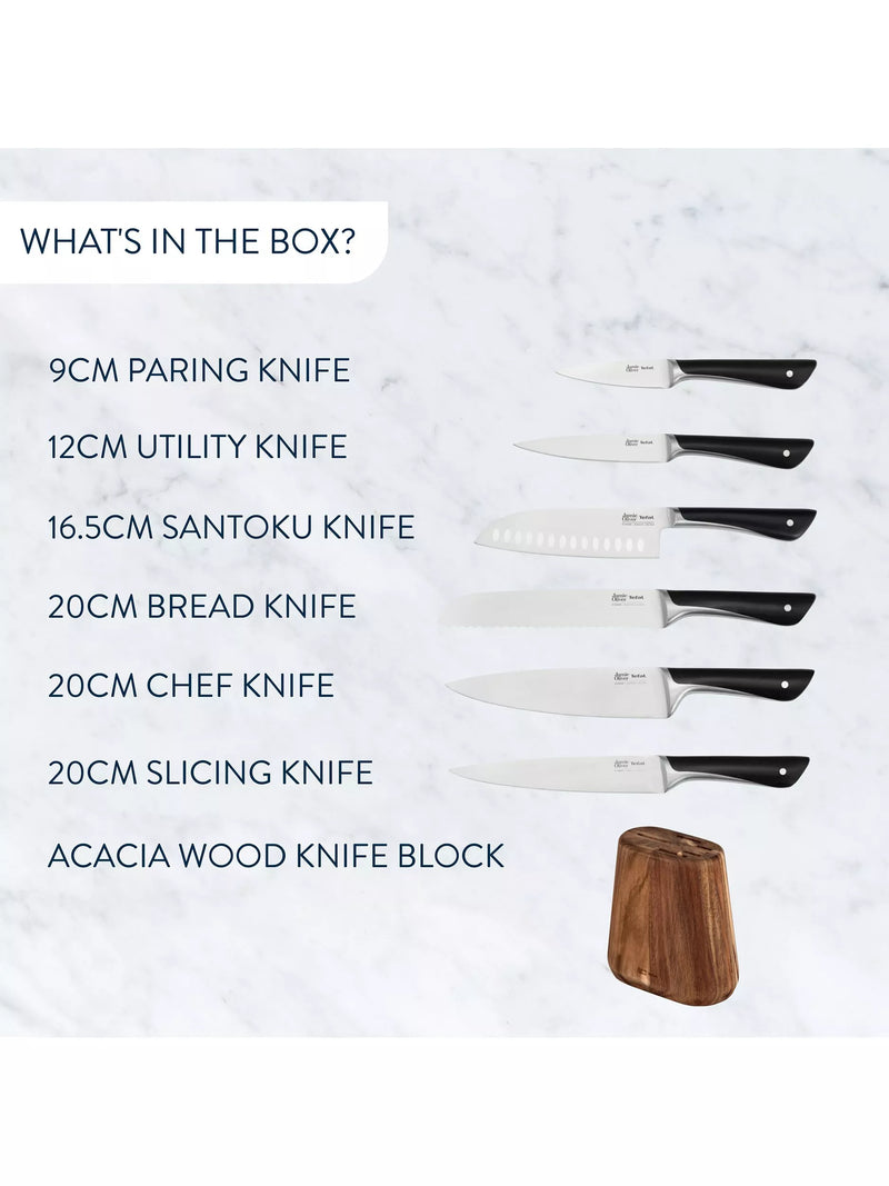 Jamie Oliver knife block set 6 piece, imported from the UK