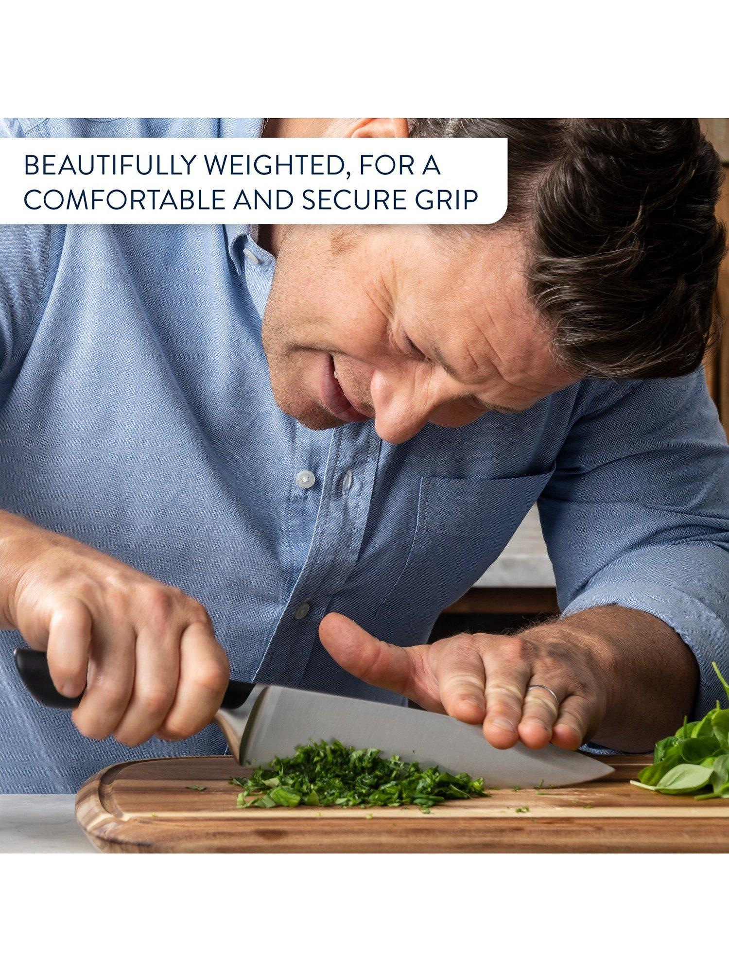 Jamie Oliver knife block set 6 piece, imported from the UK