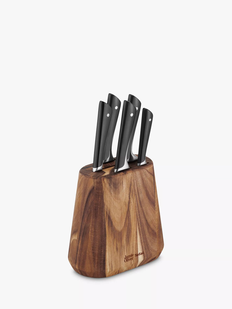 Jamie Oliver knife block set 6 piece, imported from the UK