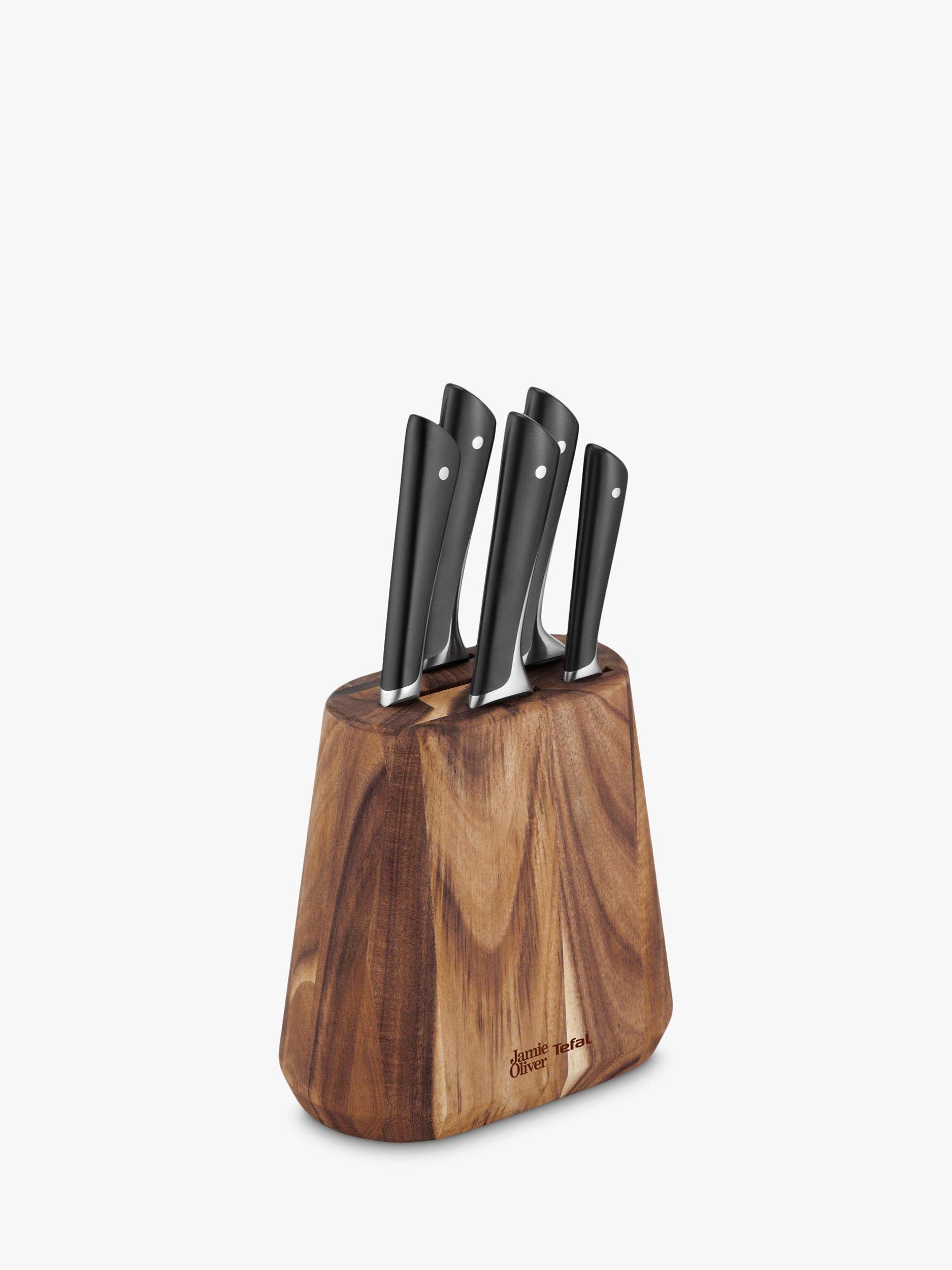 Jamie Oliver knife block set 6 piece, imported from the UK