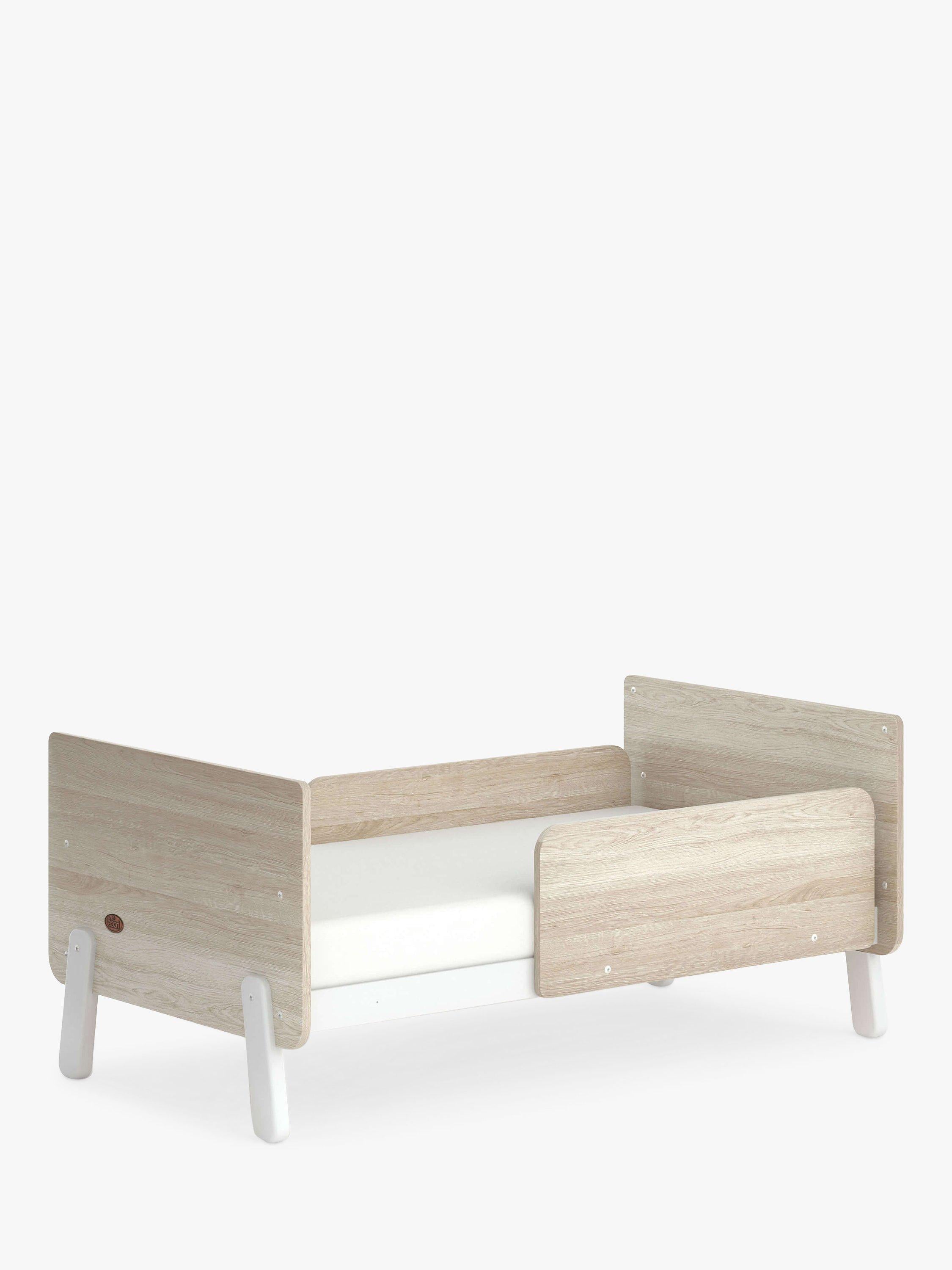 Boori Natty white and oak cot bed with mattress - British product
