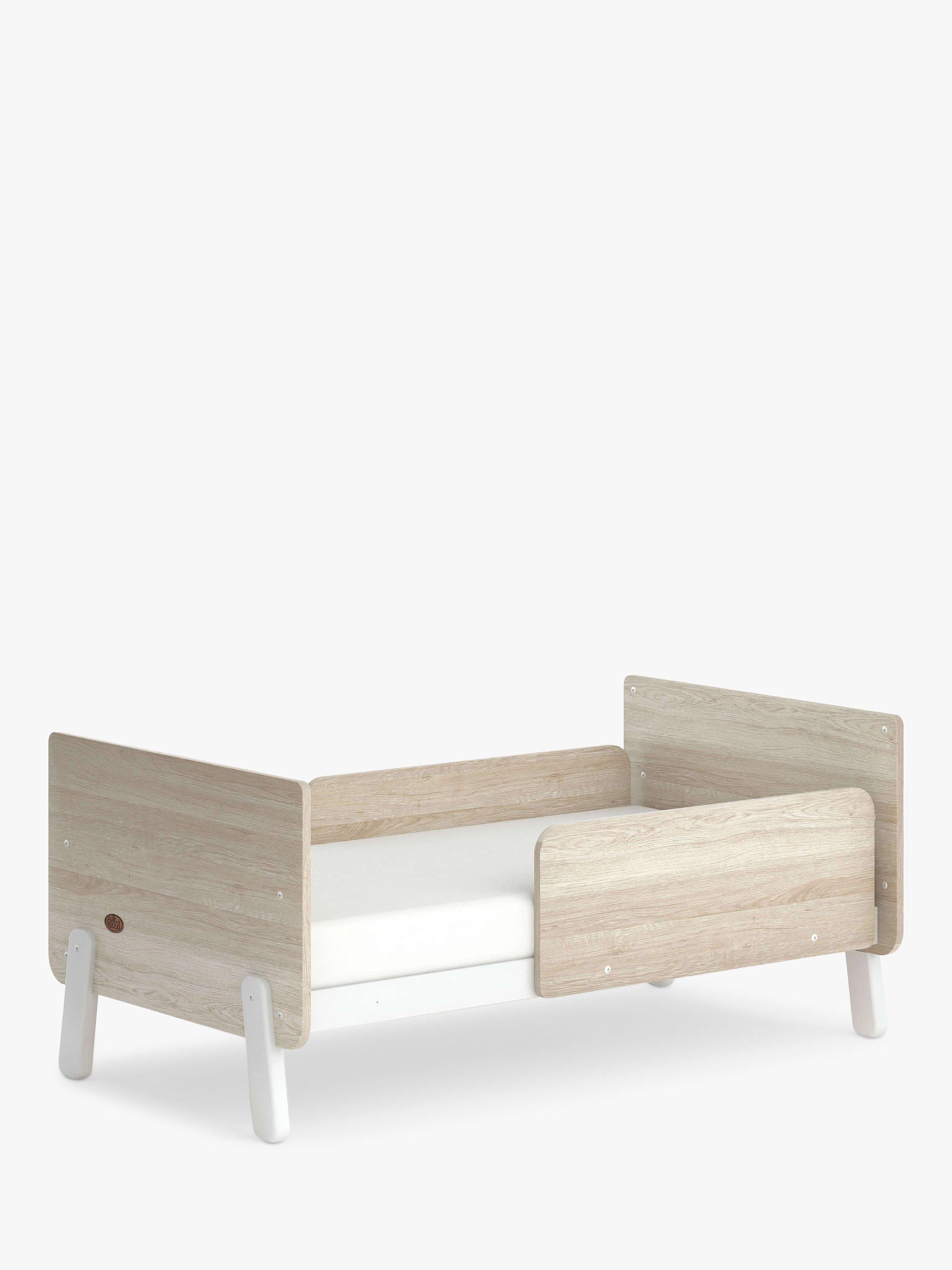 Boori white and oak cot bed set with mattress and chest - British product