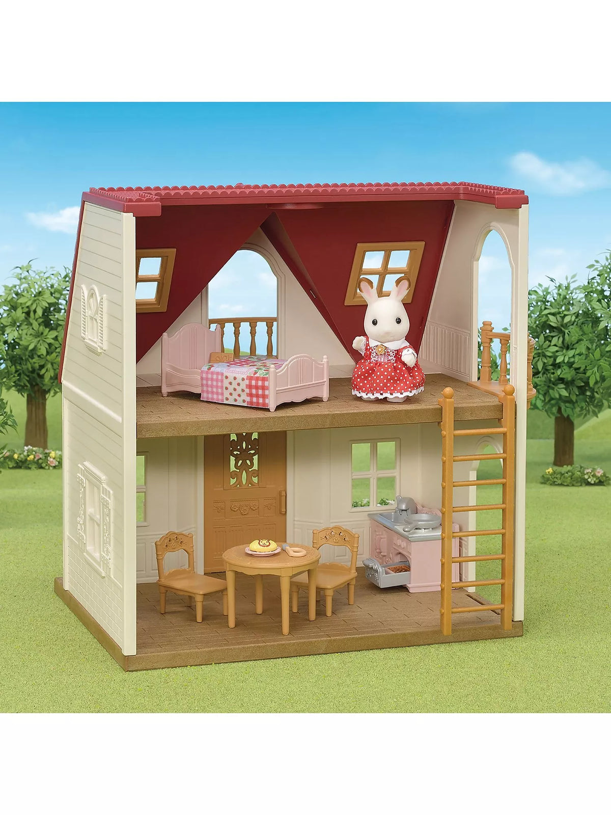 Sylvanian Families Red Roof Cosy Cottage toy house set (British brand)