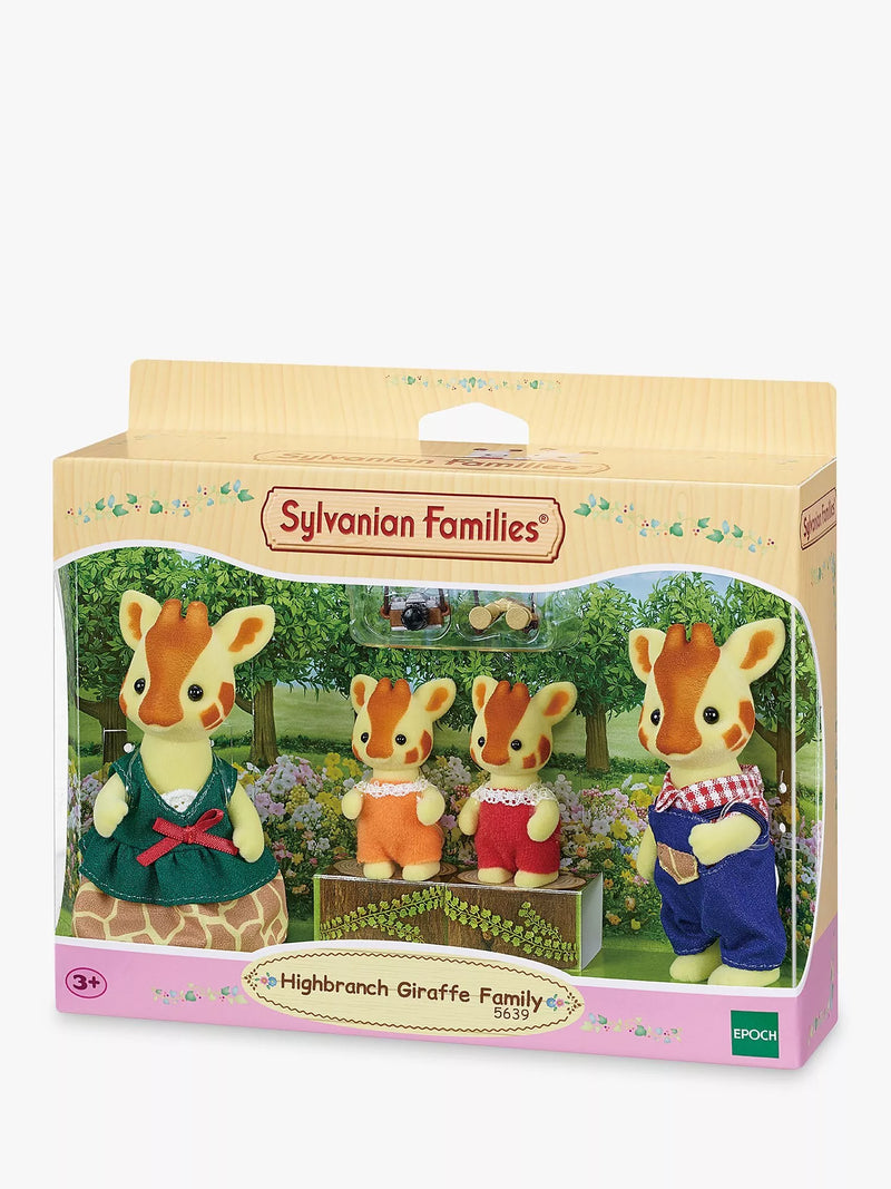 Sylvanian Families Highbranch Giraffe Family toy set, UK version