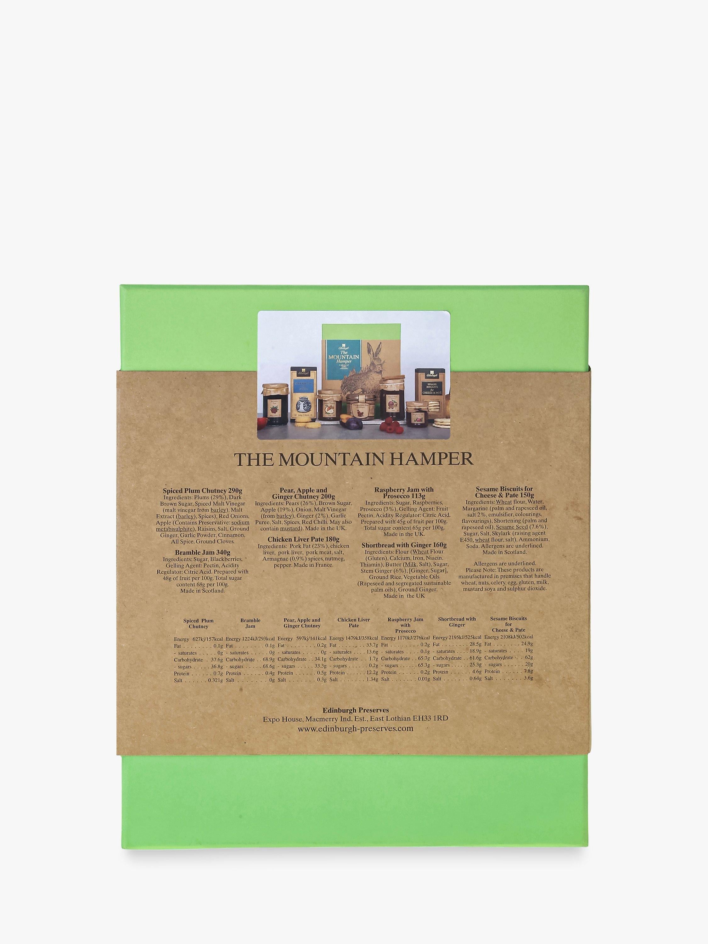 Edinburgh Preserves The Mountain Hamper food basket 1.4kg - British product