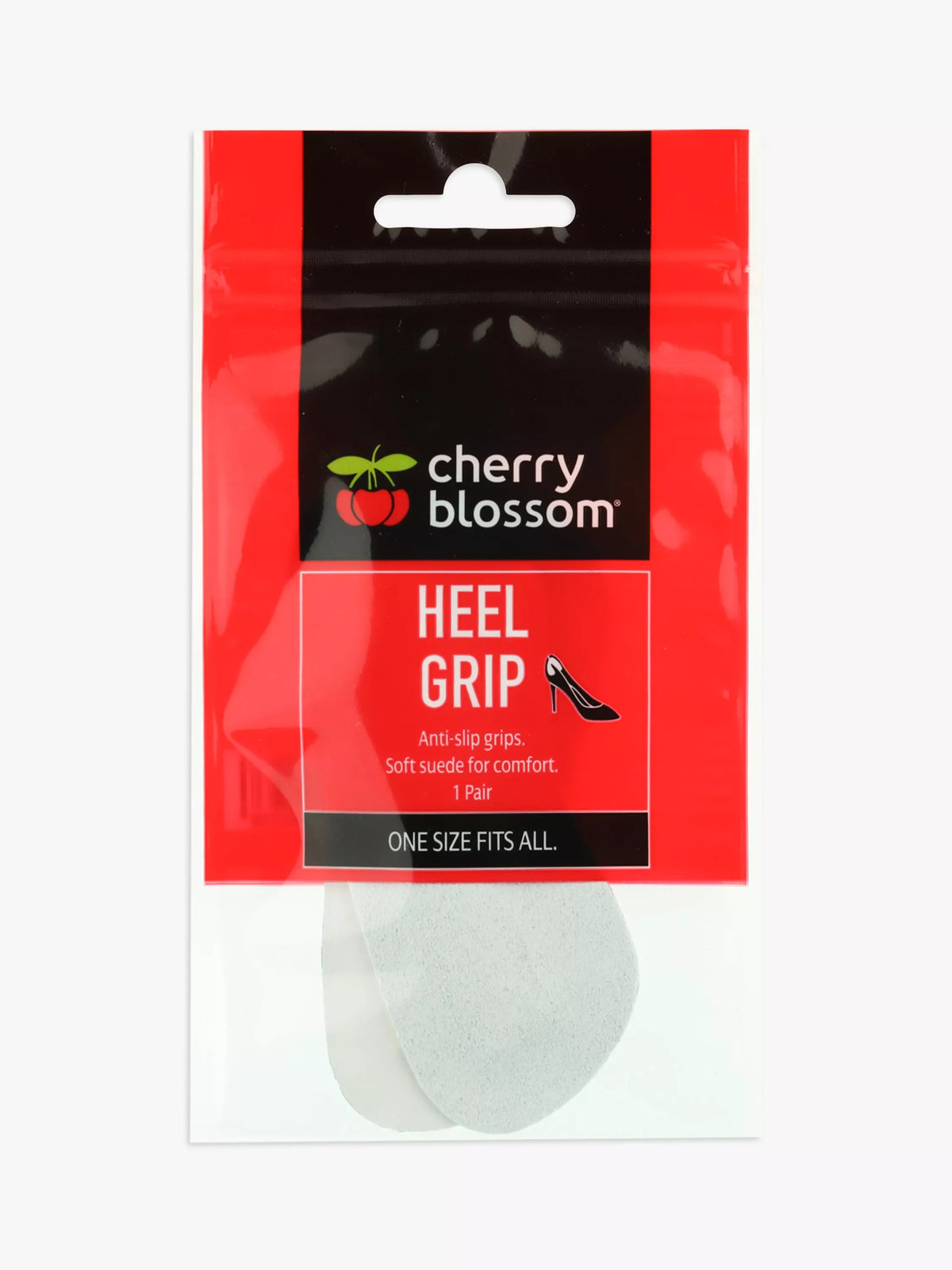 Cherry Blossom suede heel grips 1 pair, UK version