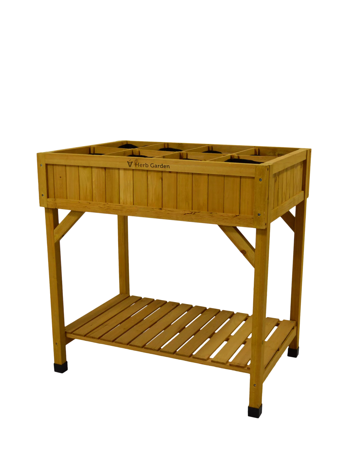 VegTrug Outdoor Herb Garden Planter, FSC-Certified (Cedar Wood) - Grey Wash