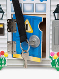 Melissa & Doug wooden doorbell house toy - British product