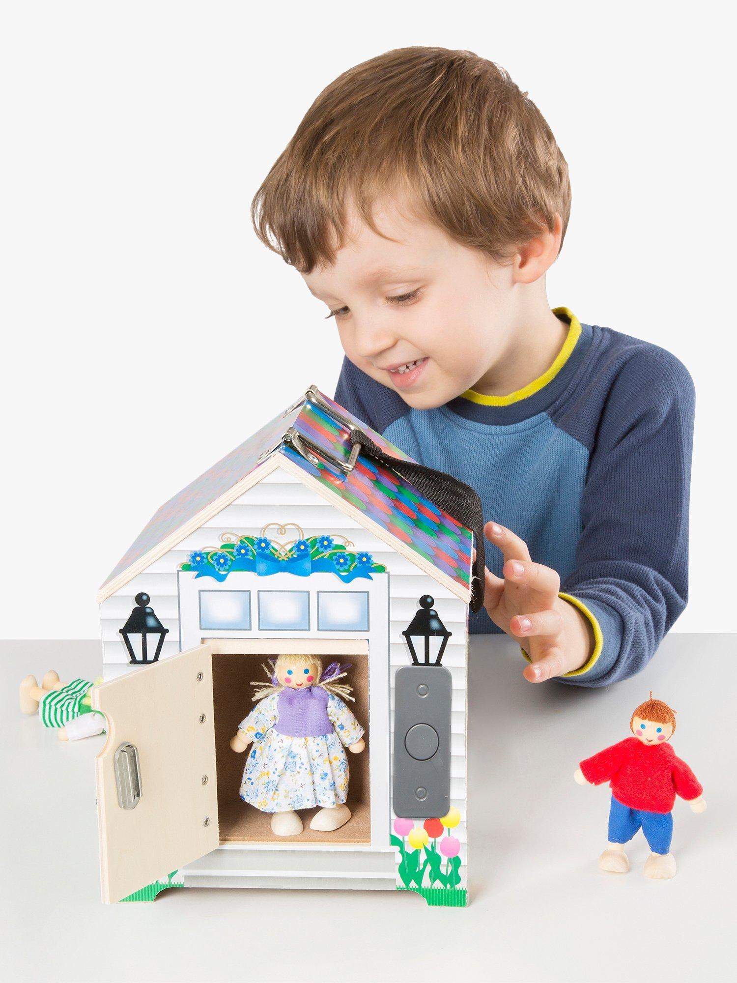 Melissa & Doug wooden doorbell house toy - British product