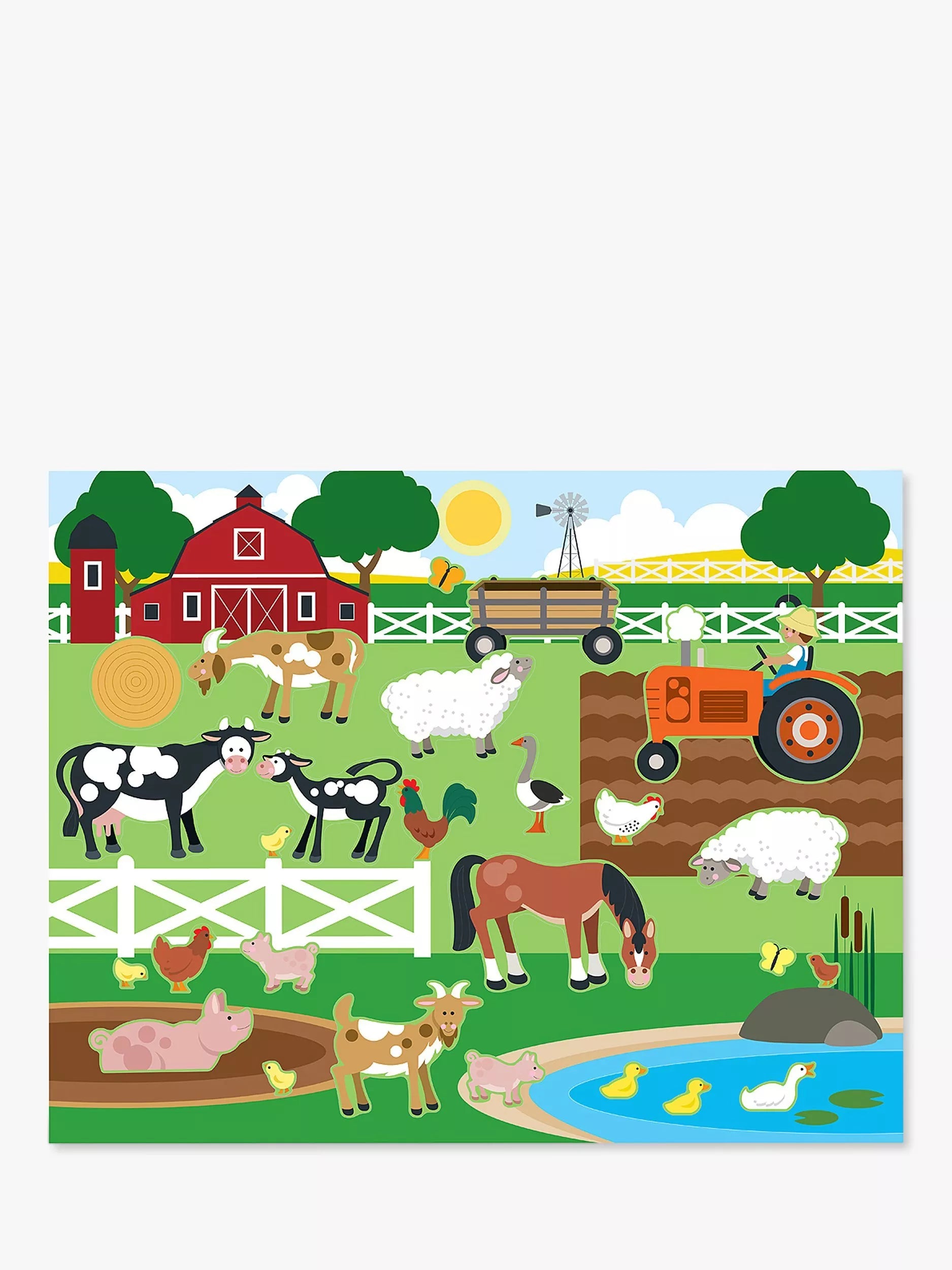 Melissa & Doug reusable sticker pad with over 150 vinyl stickers, imported from the UK