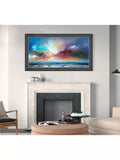 John Lewis framed print Blue Delight coastal scene 73x123cm (British brand)