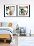 John Lewis Natasha Barnes abstract framed print set Continuity 61.5x61.5cm, UK version